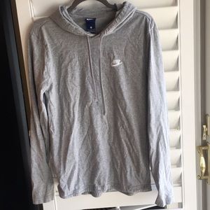 Nike pullover gray hoodie